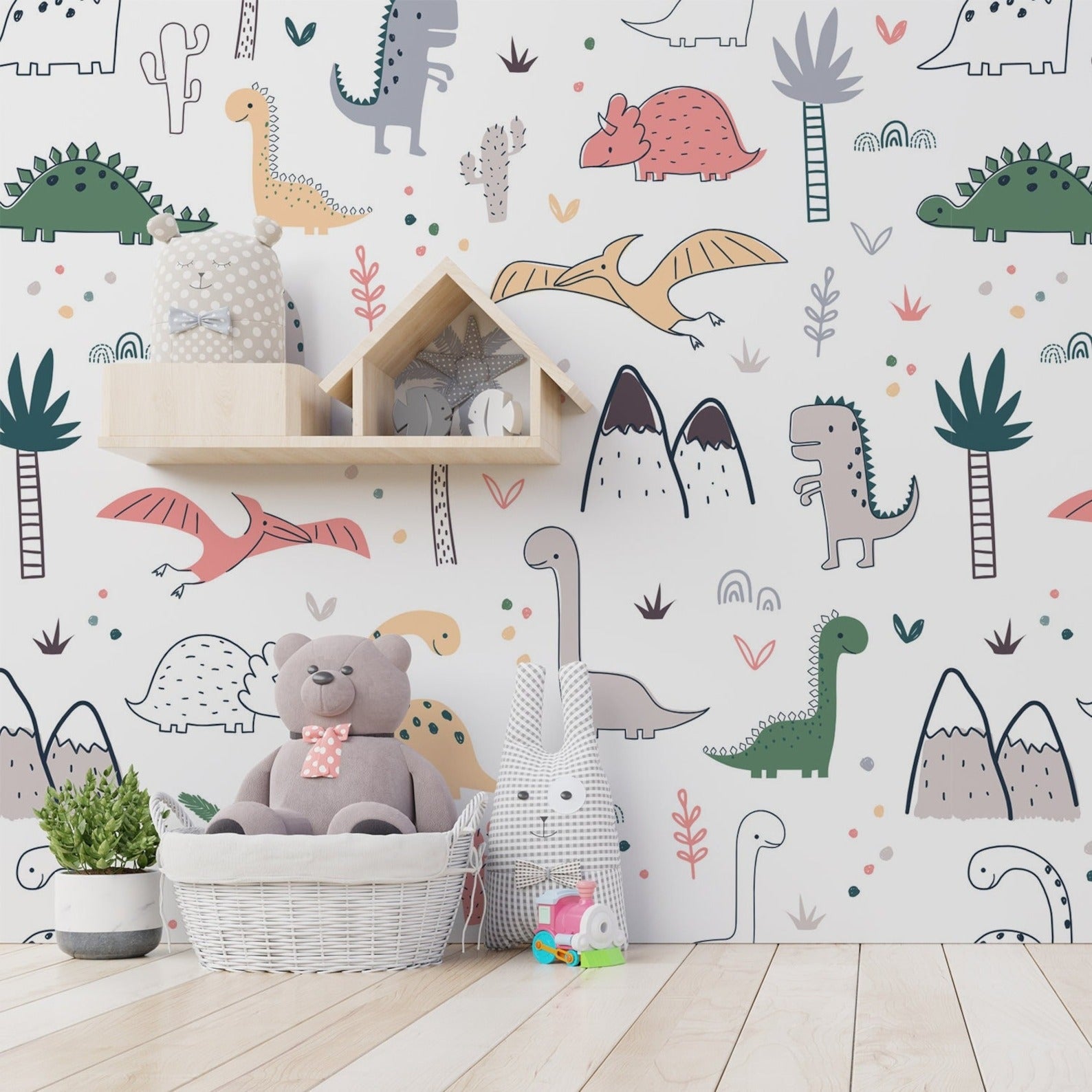Papel para paredes Mosaico jurassico
