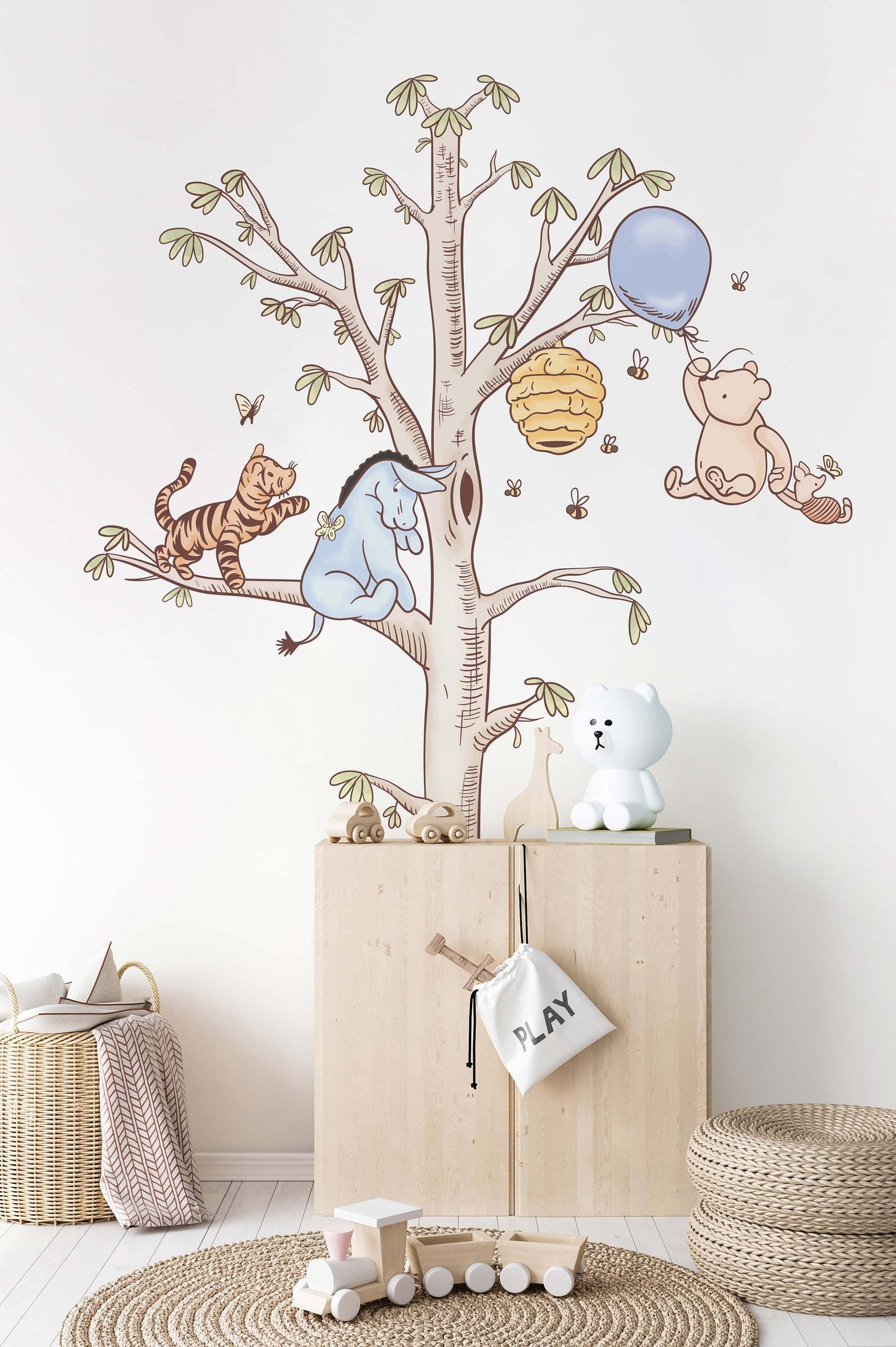 Vinilos decorativos Adhesivos infantiles de Pared  Winnie the Pooh 3