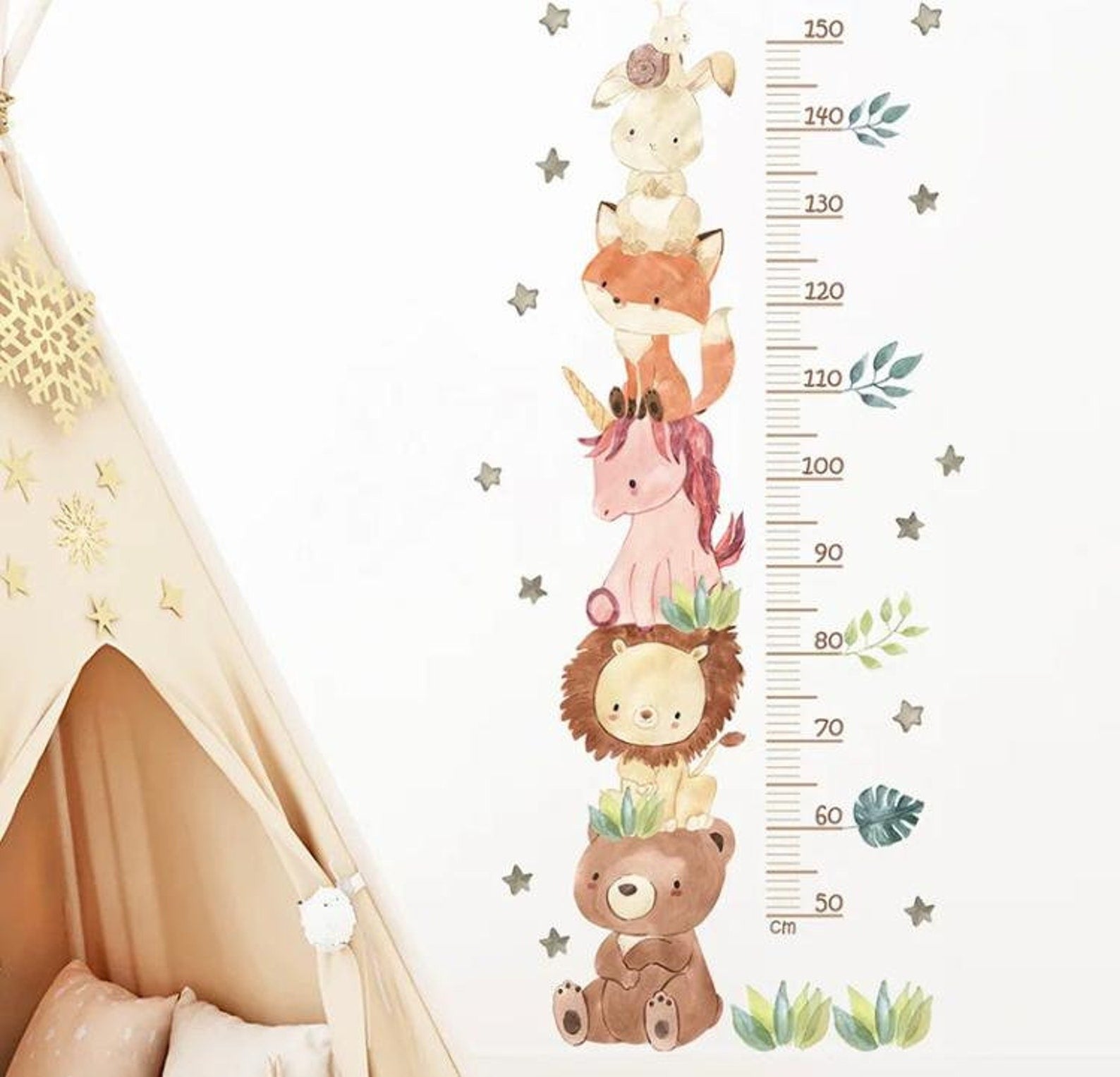 Medidor de altura Animales niña