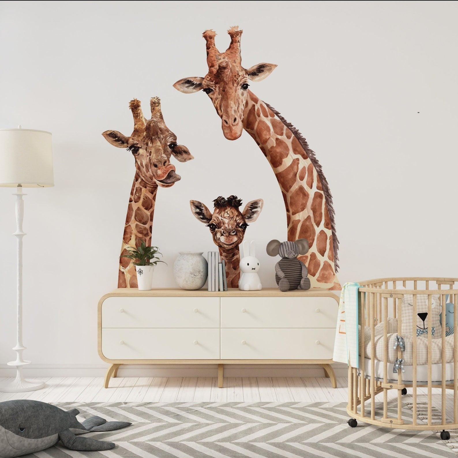 Vinilos decorativos Adhesivos infantiles de Pared  Conjunto de animales modelos variados