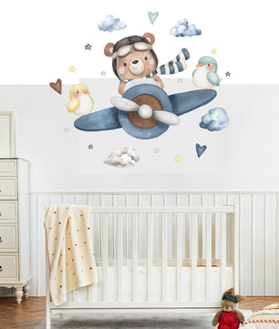 Vinilos decorativos Adhesivos infantiles de Pared  conjunto osos