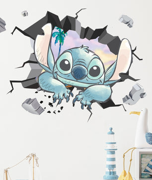 Vinilos decorativos Adhesivos infantiles de Pared  Stitch