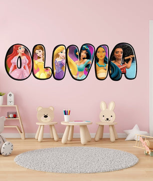 Vinilos decorativos Adhesivos infantiles de Pared princesas 11