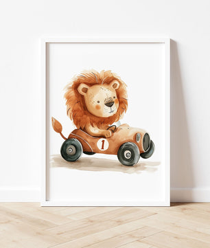 Cuadros Decorativos infantiles Modernos Animales en carritos