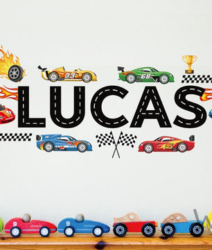 Vinilos decorativos Adhesivos infantiles de Pared Carro 6 cars