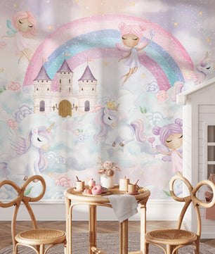 Papel para paredes Castillo Princesas y hadas