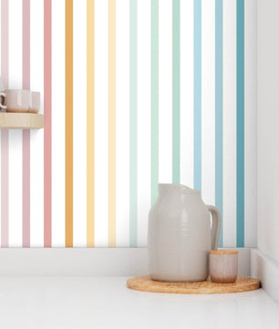 Papel para paredes Lineas Arcoiris