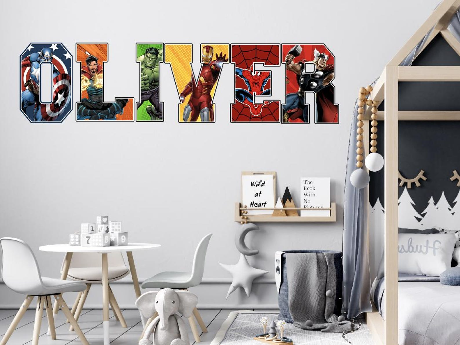 Vinilos decorativos Adhesivos infantiles de pared los vengadores 4