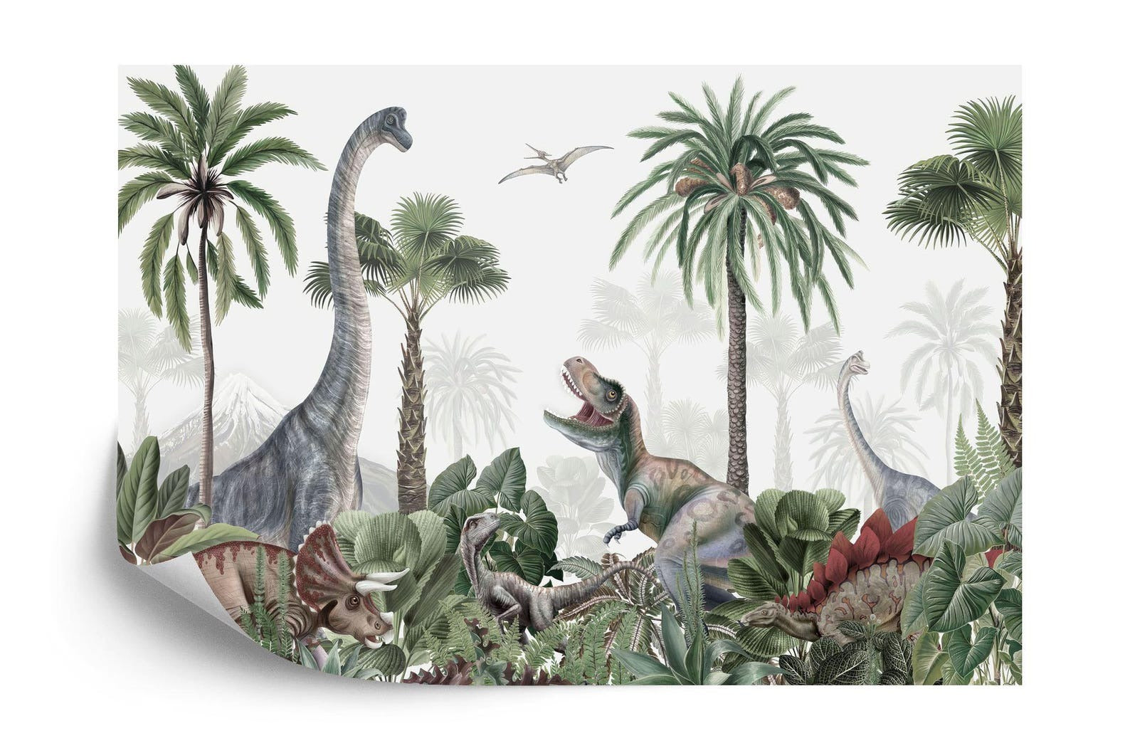 Papel para paredes Jungla jurassica 2