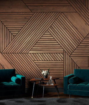 Papel para paredes Lineas Madera Elegante