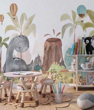 Papel para paredes Jungla jurassica  cute 2