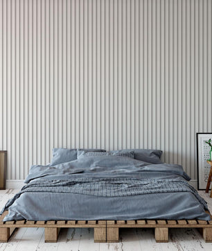 Papel para paredes Lineas de Madera Blanca