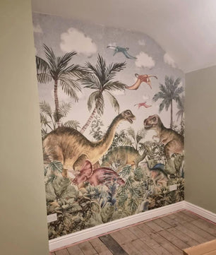 Papel para paredes Jungla jurassica