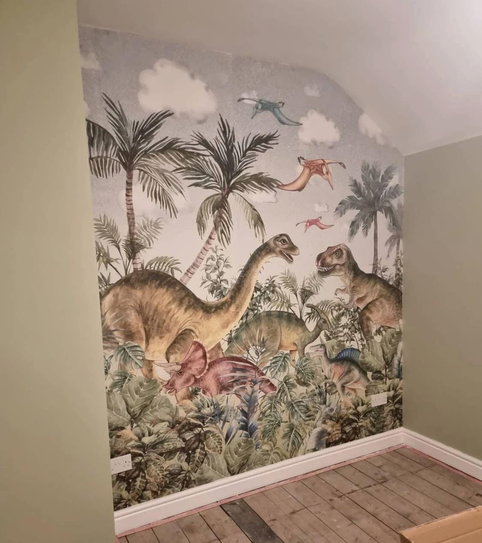 Papel para paredes Jungla jurassica