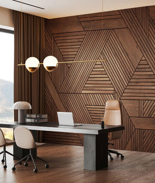 Papel para paredes Lineas Madera Elegante