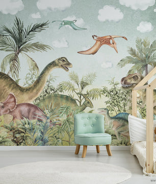 Papel para paredes Jungla jurassica