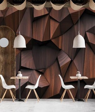 Papel para paredes Madera 3D 2