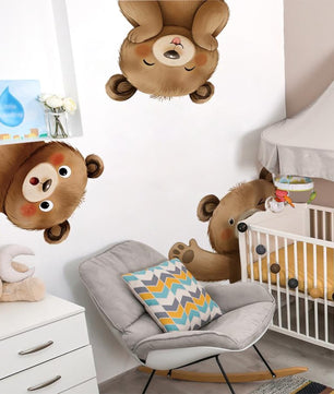 Vinilos decorativos Adhesivos infantiles de Pared de oso esquinero