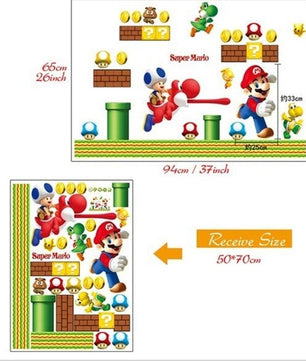 Vinilos decorativos Adhesivos infantiles de Pared mario bros 9 niño (0067)