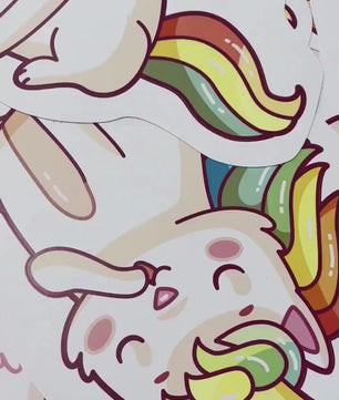 Vinilos decorativos Adhesivos infantiles de Pared cuerno unicornio  niña 3 (0094)