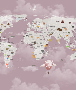 Papel para paredes Mapa mundial 4