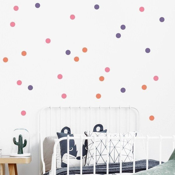 pegatinas de pared circulos colores variados