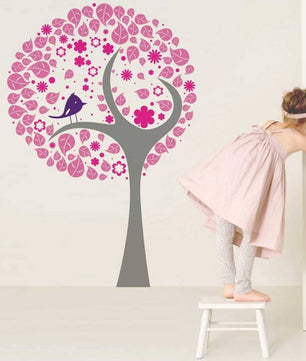 Vinilos decorativos Adhesivos infantiles de pared arboles infantiles de niña