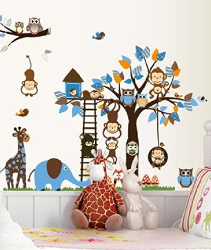 Vinilos decorativos Adhesivos infantiles de pared arboles infantiles de niño