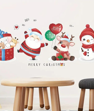 Vinilos decorativos Adhesivos infantiles de vinilo para Paredes Navideñas Con adornos