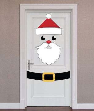 Vinilos decorativos Adhesivos infantiles de vinilo para puertas Navideñas Con adornos