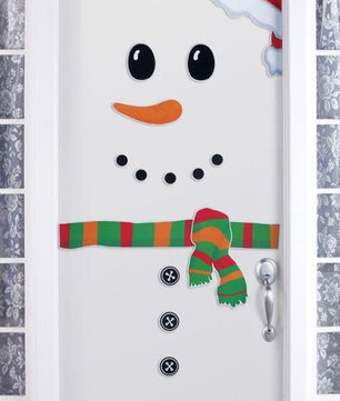 Vinilos decorativos Adhesivos infantiles de vinilo para puertas Navideñas Con adornos