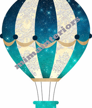 Vinilos decorativos Adhesivos infantiles de Pared Vinilos Globos Aerostáticos, niño