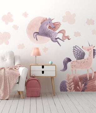 Vinilos decorativos Adhesivos infantiles de Pared PEGASUS niña (0084)