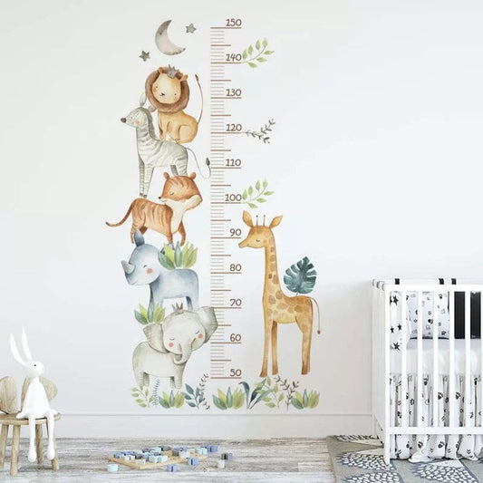 Medidor de altura infantil con animales de colores 2 niña niño (0072)