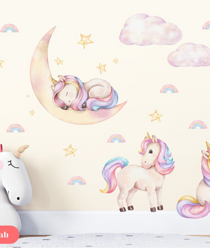 Vinilos decorativos Adhesivos infantiles de Pared  Conjunto para niñas