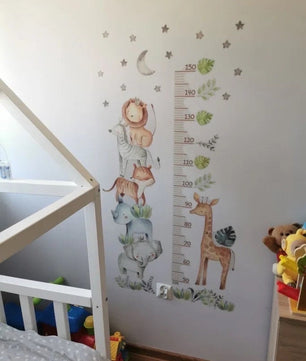 Medidor de altura infantil con animales de colores 2 niña niño (0072)