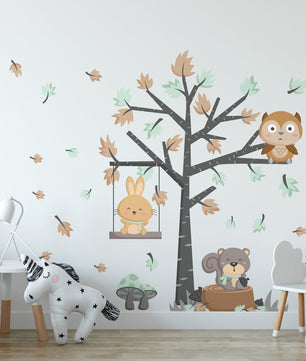 Vinilos decorativos Adhesivos infantiles de pared arboles infantiles de niño